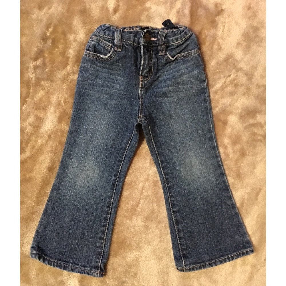 Baby Gap Jeans 2 Yrs Denim Blue adjustable waist pockets